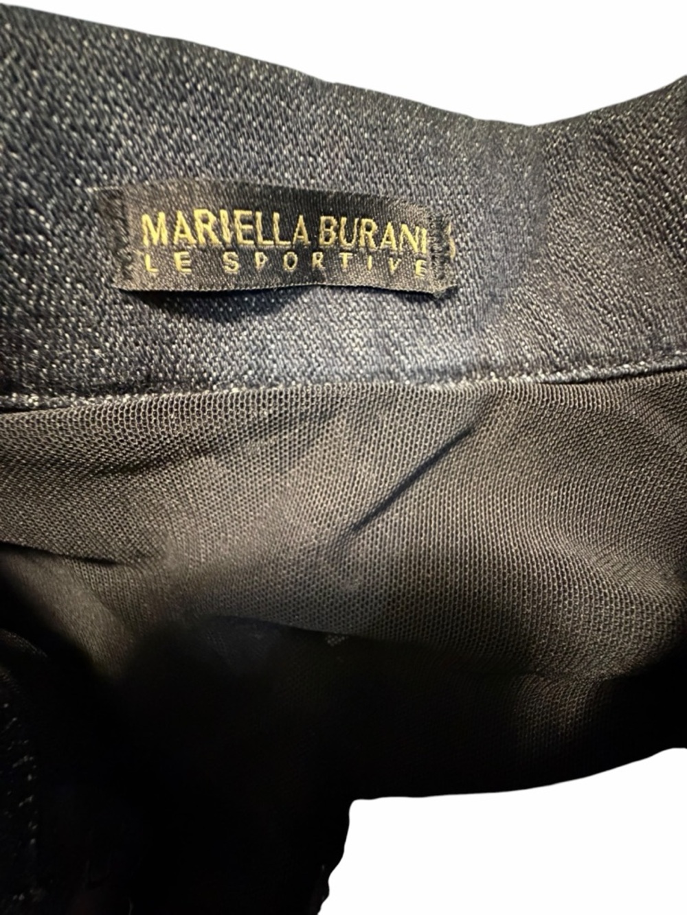 Mariella Burani Woven Trim Dark Denim Jacket Made In Italy - Womens Med - Picture 11 of 15